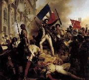 Jean-Victor Schnetz The Battle for the Town Hall USA oil painting reproduction